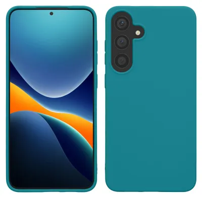 Produktbild von kwmobile Handyhülle für Samsung Galaxy S25 Plus Hülle - TPU Case - Kabelloses Laden - Schutzhülle Cover in Petrol matt