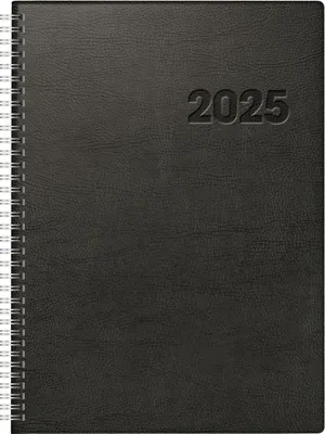 Produktbild von rido/idé 7027501905 Buchkalender Modell Conform (2025)| 1 Seite = 1 Tag| A4| 384 Seiten| Kunststoff-Einband| schwarz