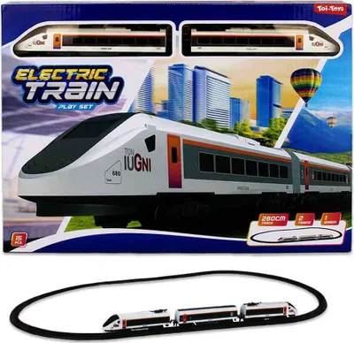 Obrázok produktu pre Toi-Toys 39919A - Elektrická vlaková súprava - Vysokorýchlostný vlak (s vagónom a 260 cm koľajnicami)