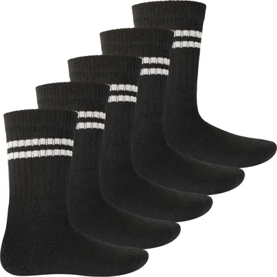 Produktbild von MT Kinder Sport- und Freizeitsocken (5 Paar) Tennissocken für Mädchen und Jungen - Schwarz 27-30
