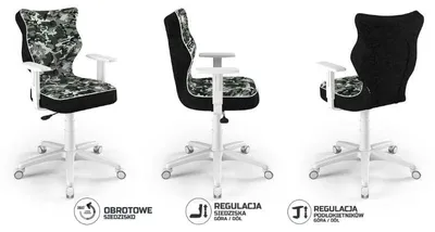 Produktbild von Kinder-Wachstumsstuhl Ergonomischer Schreibtischstuhl Für Körpergrösse 146-176 Cm, Duo Schwarz Storia 33