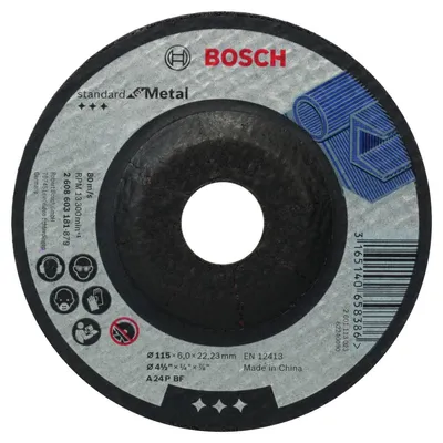 Obrázek produktu pro Brusné kotouče BOSCH Standard pro kov 125X6,0X22,23 METAL