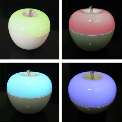 Produktbild von LED Dekoleuchte "Apple" dimmbar Lampe durch Pusten Ein-/Aus Apfel Farbwechsel