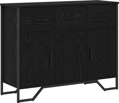 Image de Buffet avec tiroir Chêne noir 97 x 32,5 x 74,5 cm