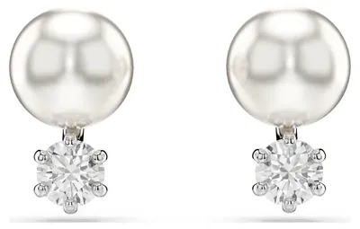 Produktbild von Swarovski Ohrstecker Damen Matrix Kristallperle Weiß 5694225