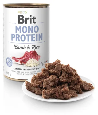 Produktbild von BRIT MONO PROTEIN Nasses Hundefutter Lamm mit Reis 400 g