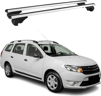 Immagine prodotto di Dachträger Grundtäger für Dacia Logan MCV 2012-2021 75kg Aluminium Silber 2 tlg