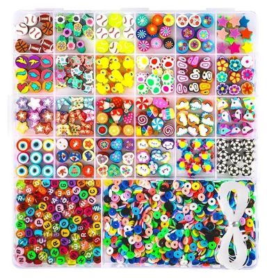 Armband-Set, 2460 Perlen, elastisches Band, DIY-Schmuck