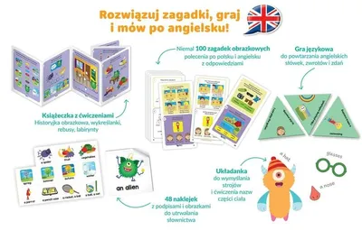 Obrázek produktu pro Kapitan Nauka Angielski dla dzieci 6-9 lat Nauka przez zabawę