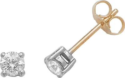 Produktbild von 18 Karat (750) Gold Damen - Diamant Paar Ohrstecker Brillant-Schliff 0.50 Karat GH - SI2 - 4mm*4mm; TRS280518KY