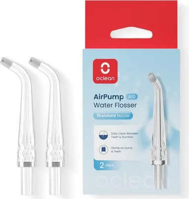 Zdjęcie produktu dla Oclean N20, Dysza do irygatora jamy ustnej, Przezroczysty, Oclean, AirPump A10, 2 szt.