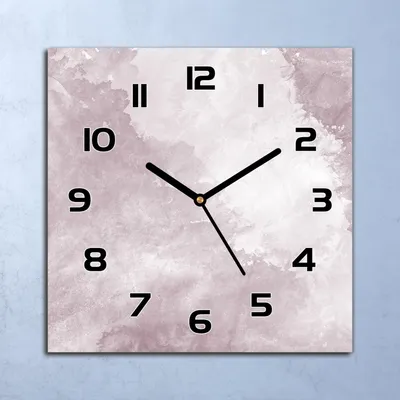 Produktbild von Wanduhr Echt-Glas-Küchenuhr Aquarell Abstrakte Quarz 30x30 Deko Bilder