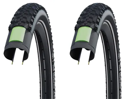 Produktbild von 2x Schwalbe Smart Sam Plus 60-622 GreenGuard Reflex E-Bike ready 50 29x2.35