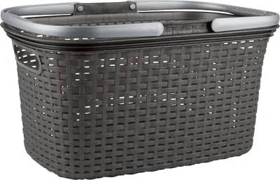 Produktbild von Einkaufskorb mit Griffen/Rattan-Design 43x28x23 cm  EUROHOME®