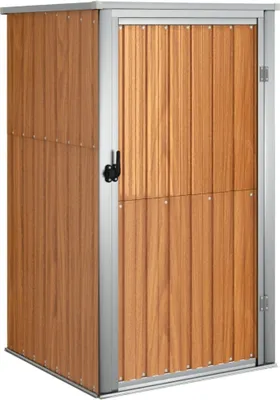 Produktbild von Gerätehaus Braun 88x89x161 cm Verzinkter Stahl