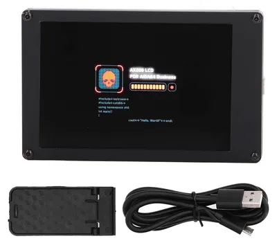 Productafbeelding van 3,5 inch LCD-monitor - Mini-subdisplay - USB AIDA64 - Hoge contrast - Kleurenbeeldscherm - Ideaal voor pc-gaming - Compact formaat