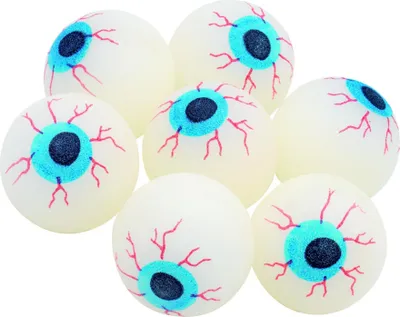 Produktbild von Leuchtball Auge Halloween Party-Deko Flummiball lila-blau 2,5cm - Einheitsgröße