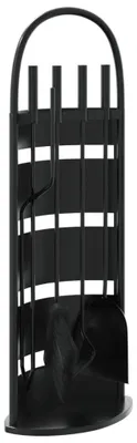 Produktbild von vidaXL 5-teiliges Kaminbesteck-Set 23 x 15 x 66 cm Stahl