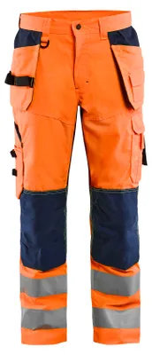Produktbild von Blakläder® High Vis Arbeitshose mit Ventilationseffekt High Vis 1565 1811 in div. Farben, Farbe:high vis orange/marineblau, Größe:D96 (D24)