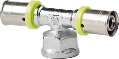Immagine prodotto di Raccordi Pressfitting Tubo composito Tubo composito in alluminio, raccordo a T Ø16 x IG 1/2" x Ø16