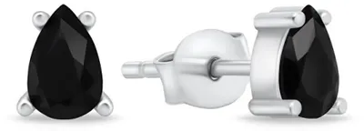 Immagine prodotto di Orecchini in argento con zirconi neri EA860WBC