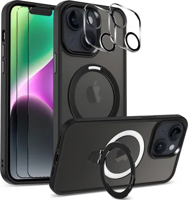 Produktbild von Hybrid Luxury Case mit Glas für iPhone 14 Hülle für MagSafe Schutzhülle