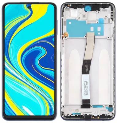 Produktbild von Original LCD-Display + Touchscreen Xiaomi Redmi Note 9S (Generalüberholt) Schwarzer Rahmen
