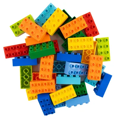 Produktbild von LEGO® DUPLO® 2x4 Steine Bausteine Bunt Gemischt - 3011 NEU! Menge 40x – Jede Mischung individuell zusammengestellt