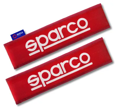 Image de Coussinets pour ceinture de sécurité Sparco SPC1209RD Rouge