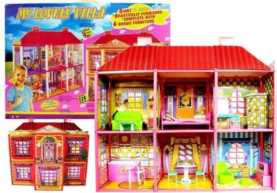 Produktbild von Puppenhaus mit Möbeln