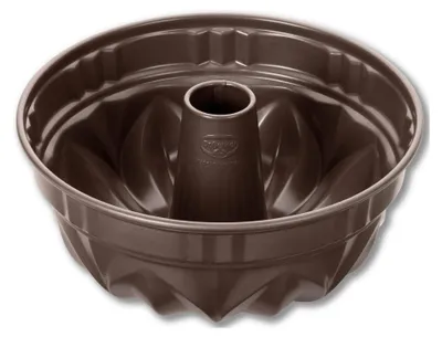 Produktbild von Dr. Oetker Gugelhupf Ø 25 cm BACK-EDITION, runde Backform mit Auslaufschutz, Bundform mit Antihaftbeschichtung (Farbe: Braun)