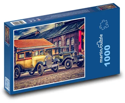 Obrázok produktu pre Puzzle 1000 Historické autá na uliciach - martinpuzzle
