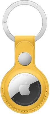 Productafbeelding van Apple Leather Key Ring voor de Apple AirTag - Meyer Lemon