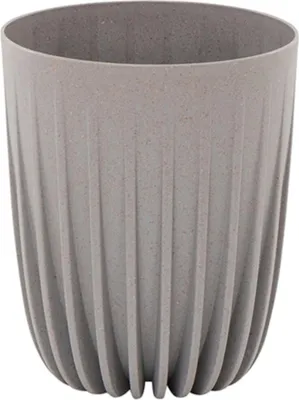 Produktbild von Pflanzgefäß PALMA 14,5 cm grau aus Kunststoff Holzfaser wetterfest UV-beständig robust pflegeleicht nachhaltiger Pflanzkübel für Innen- und Außenbereich