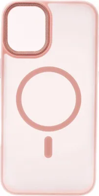 Image de Roma Case MagSafe Housse transparente mate - Design fin avec protection maximale compatible avec l'iPhone 15 Pro Rose clair