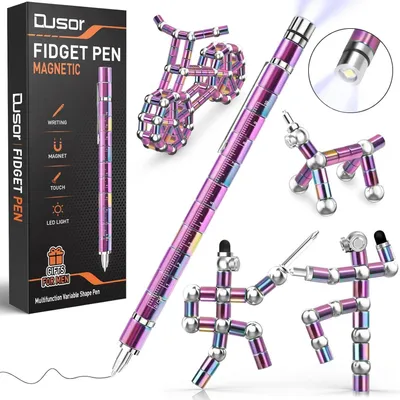Produktbild von Fidget Pen mit LED und Touchscreen, Multifunktions-Magnetstift für Kinder und Erwachsene, Stressabbau, Geschenkidee