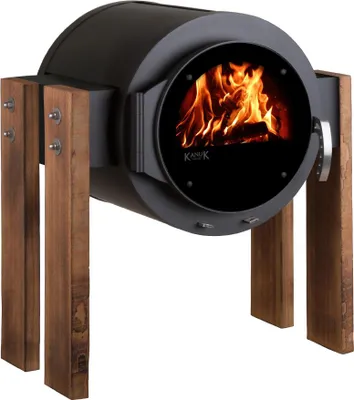Produktbild von Kaminofen Kanuk® STAND Wood Buche geölt
