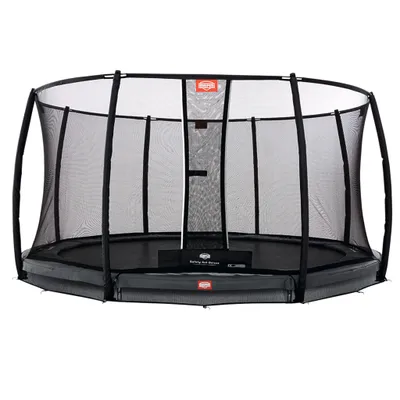 Produktbild von Berg Trampolin InGround "Champion" mit Sicherheitsnetz Deluxe, 330 cm, Randbezug Grau