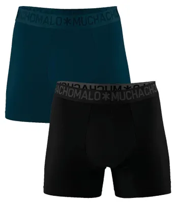 Produktbild von Muchachomalo Herren Boxershorts – 2er Pack – Baumwolle Stretch – Bequeme Unterwäsche – Größe L - Baumwolle1132-80