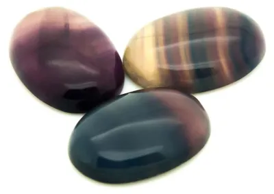 Produktbild von 1 Natürlicher Fluorit Cabochon, 25 x 18 mm