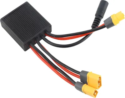 Zdjęcie produktu dla ZJchao Podwójny konwerter rozładowania akumulatora, podłączenie akumulatora do rowerów elektrycznych, DC 20 V-72 V, adapter modułu równoległego podwójnego akumulatora do akumulatorów i kontrolera (20 A)