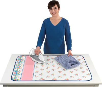 Produktbild von Maximex Blitzbügler-Bügeldecke Mod. Blütenpracht, 100 x 65 cm