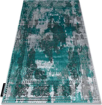 Produktbild von Modern DE LUXE Teppich 6827 Abstraktion, vintage - Strukturell grün / grau Grün 140x190 cm
