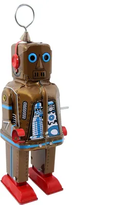Produktbild von Roboter - Blechroboter - Weltraumroboter - Braun - Blechspielzeug