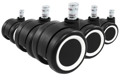 Obrázok produktu pre hjh KANCELÁRSKE KOLIESKA 5x ROLO COLOR 60 11mm/60mm náhradné kolieska pre kancelárske stoličky na parkety, laminátové podlahy, dlaždice alebo kamenné podlahy