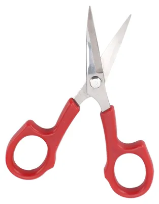 Stickereischere 6er-Set, rostfreier Stahl, ergonomisch, feine Spitzen