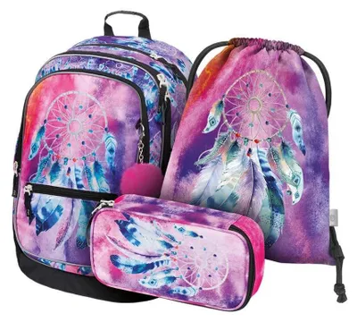 Produktbild von Baagl Schulrucksack Set 3 Teilig Schultasche Grundschule - Traumfänger – Traumfänger 2