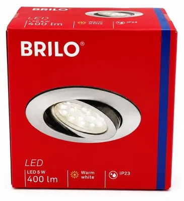 Produktbild von Briloner LED Einbaustrahler Alu 5W 400lm 3000K Schwenkbar Ø68mm Ultraflach