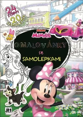 Obrázok produktu pre Minnie - Omaľovánky so samolepkami A4+