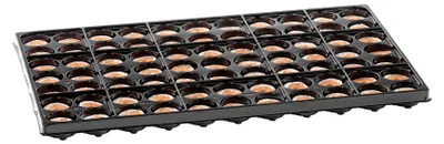 Produktbild von Romberg Coco Plug Tray 52x33x3 cm, mit 77 Kokos-Quelltabletten - 12091005